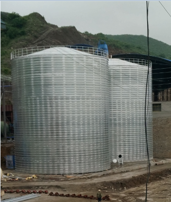 平陆粮食钢板仓的安装全过程不用热焊接